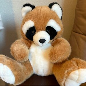 Vintage Adorable Red Panda Brown and White Plush Toy